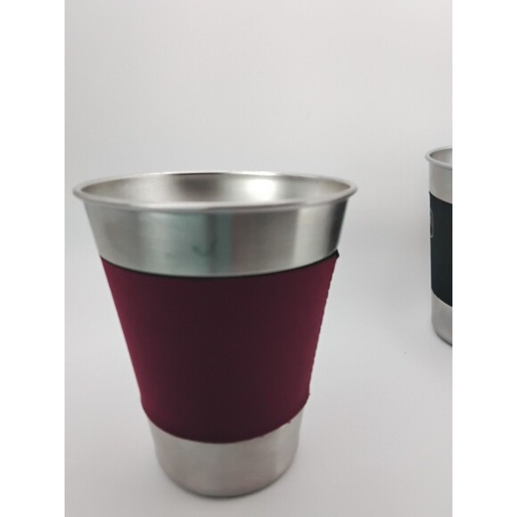 2 Stanley Stainless Steel 12 Oz Tumblers w/ neoprene sleeves Camping Cocktails - Picture 5 of 6